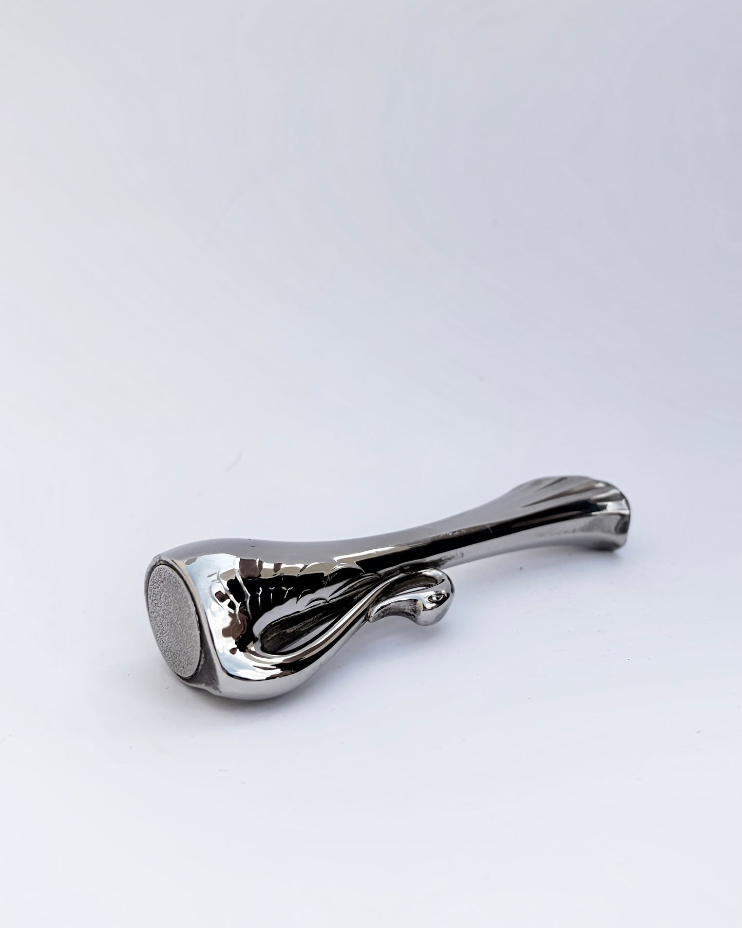 Vintage 1970s Silver Plated Swan Bud Vase