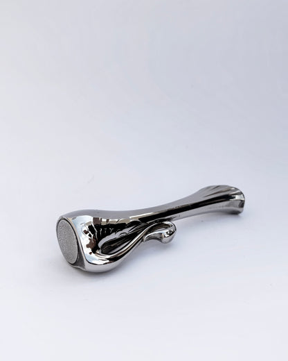 Vintage 1970s Silver Plated Swan Bud Vase