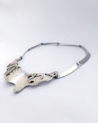 Vintage 1970s Brutalist Sculptural Necklace