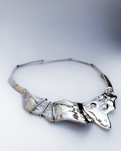 Vintage 1970s Brutalist Sculptural Necklace