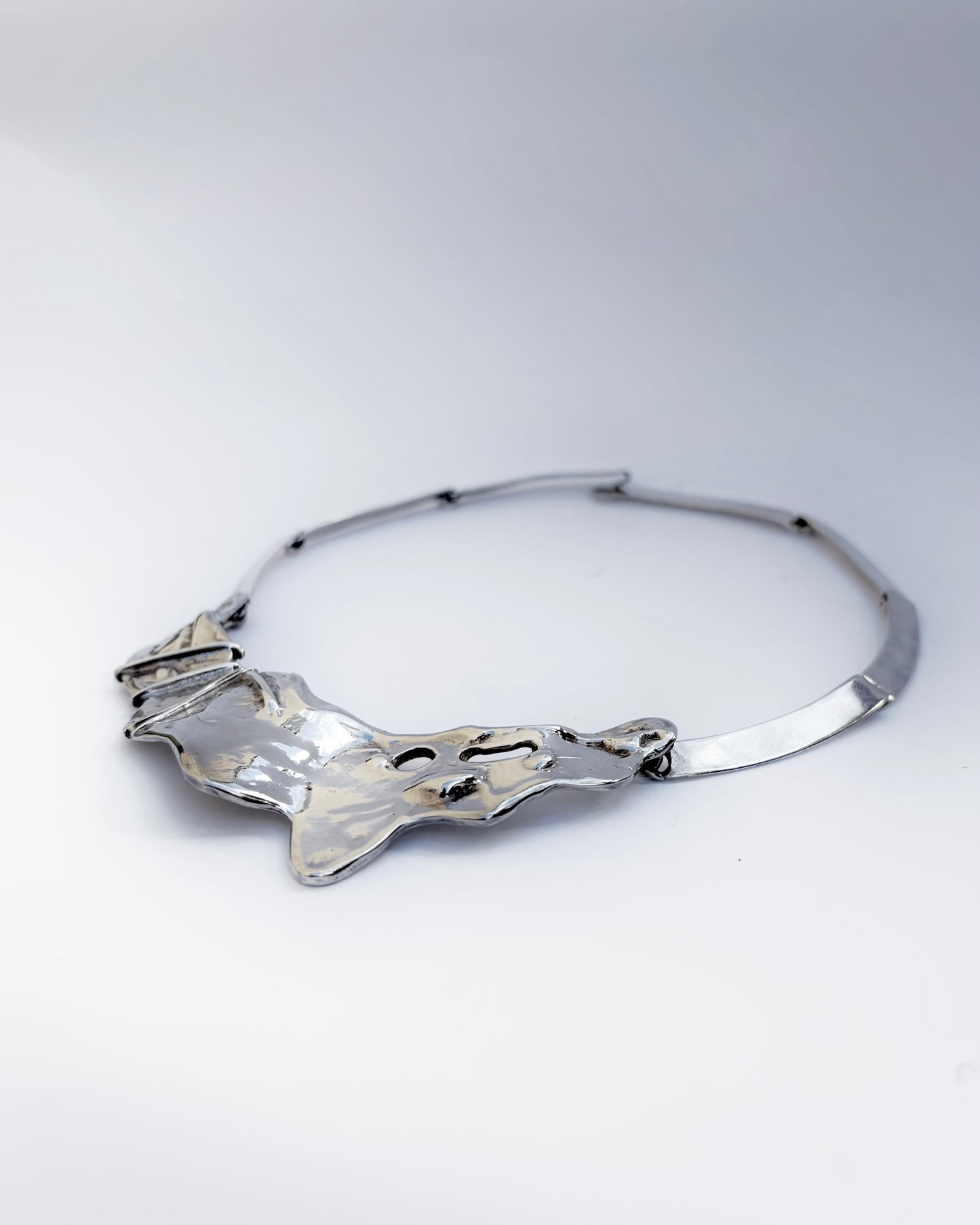 Vintage 1970s Brutalist Sculptural Necklace