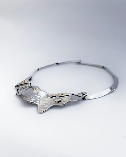 Vintage 1970s Brutalist Sculptural Necklace