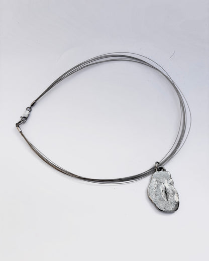 Vintage 1980 Modernist Figurative Necklace