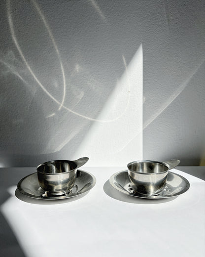 Vintage 1970s BRA Spain Espresso Cups & Saucers – Set of 2, 4, 6