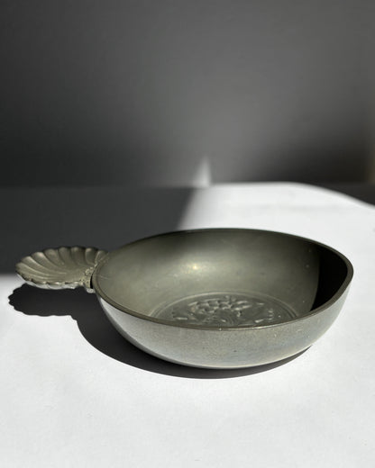 Vintage Mid-Century Pewter Tastevin Wine Taster
