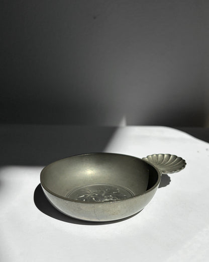 Vintage Mid-Century Pewter Tastevin Wine Taster