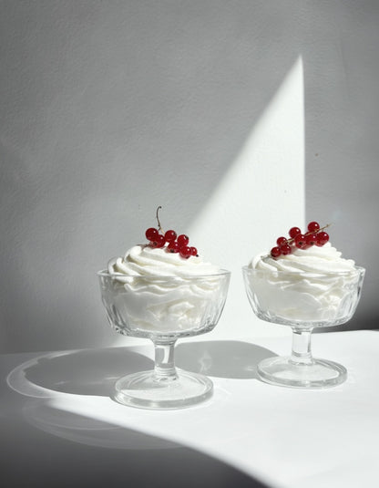 Vintage Mid-Century French Pressed Glass Dessert Coupes – Set of 2, 4, 6