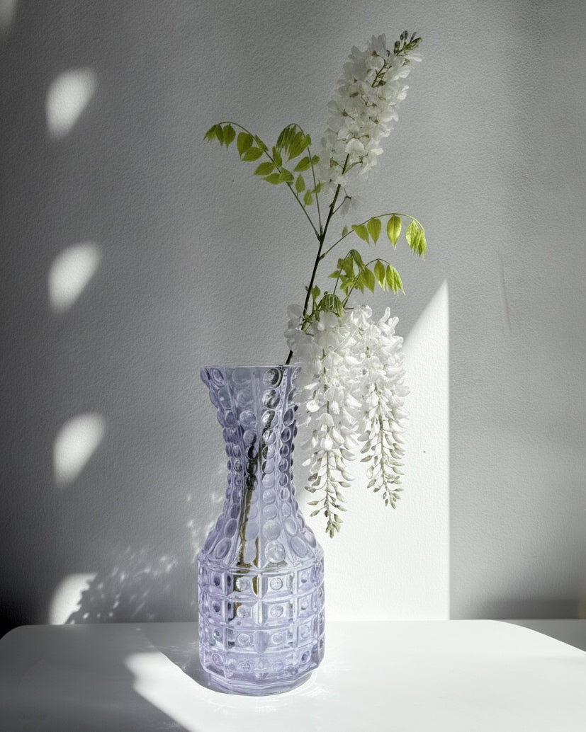 Vintage 1970s Alexandrite Neodymium Glass Vase