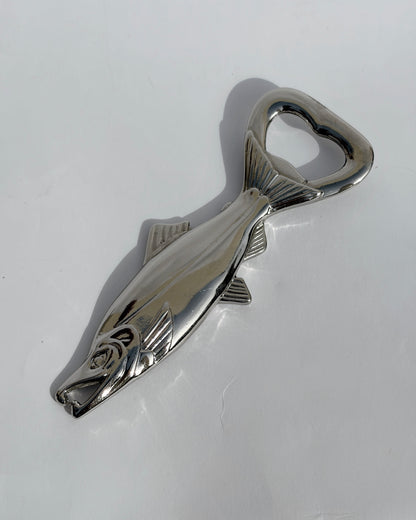 Vintage 1960s Fish-Shaped Metal Bottle Opener