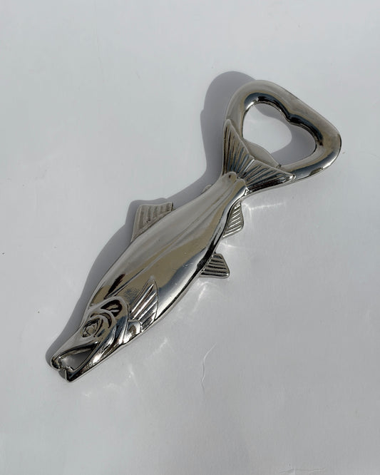 Vintage 1960s Fish-Shaped Metal Bottle Opener