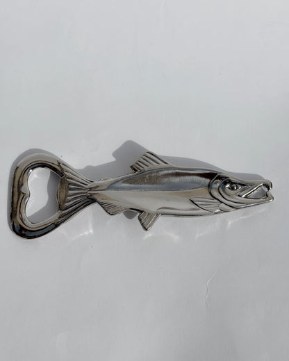 Vintage 1960s Fish-Shaped Metal Bottle Opener