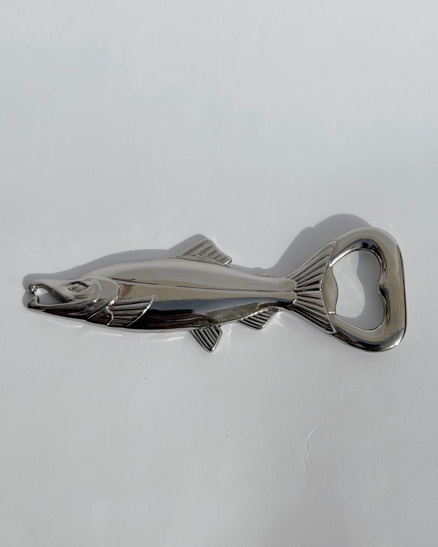 Vintage 1960s Fish-Shaped Metal Bottle Opener