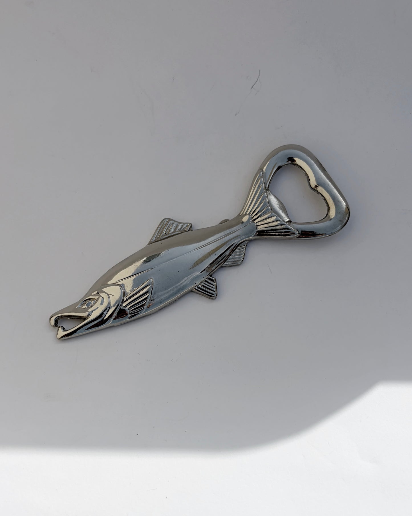 Vintage 1960s Fish-Shaped Metal Bottle Opener