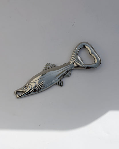 Vintage 1960s Fish-Shaped Metal Bottle Opener