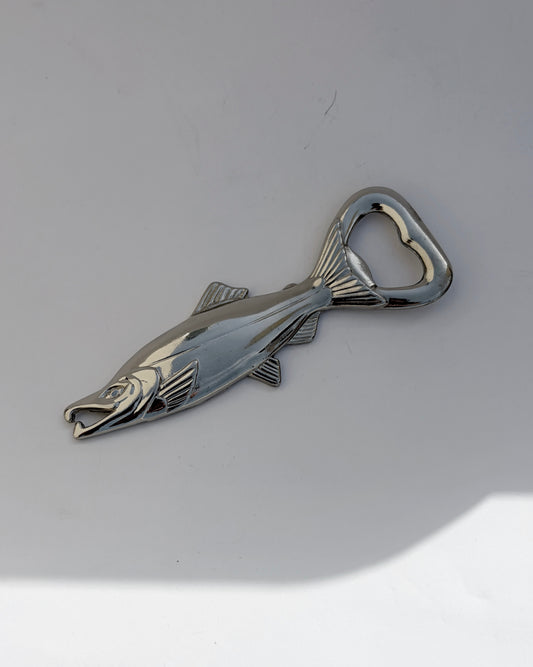 Vintage 1960s Fish-Shaped Metal Bottle Opener