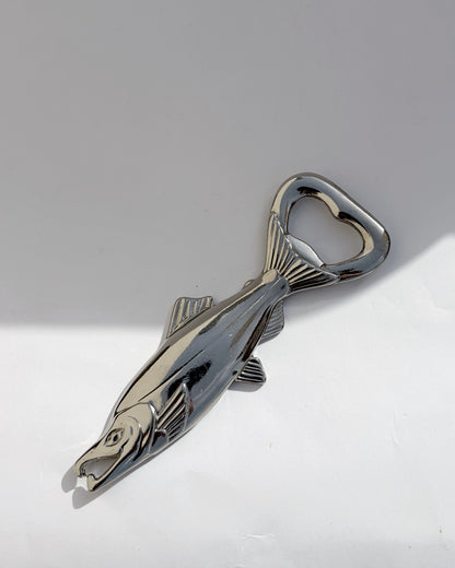 Vintage 1960s Fish-Shaped Metal Bottle Opener