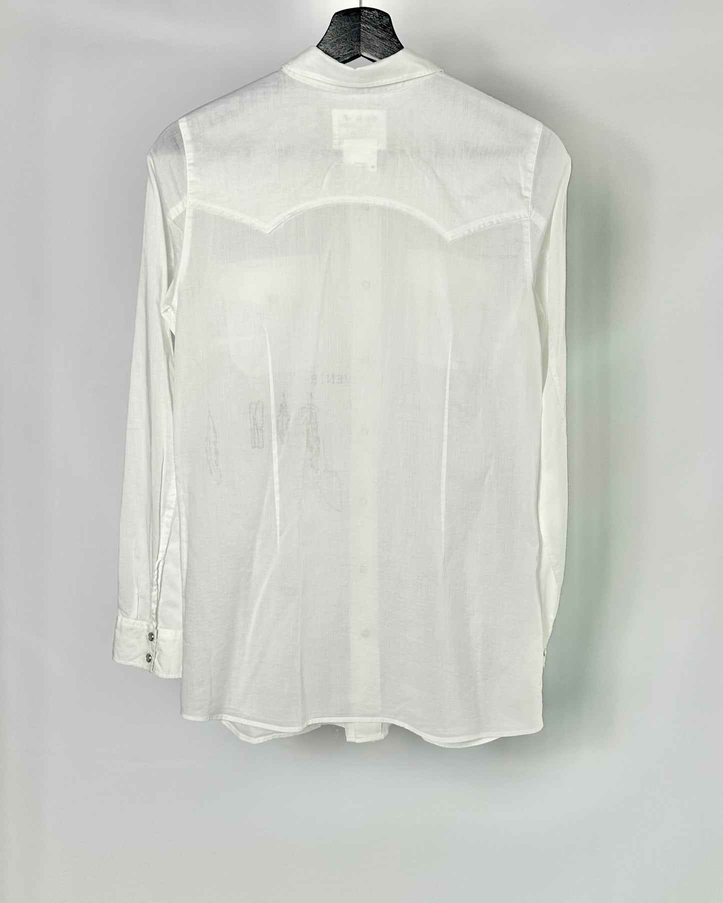 Agnes B. White Embroidered Shirt - Artist Collection