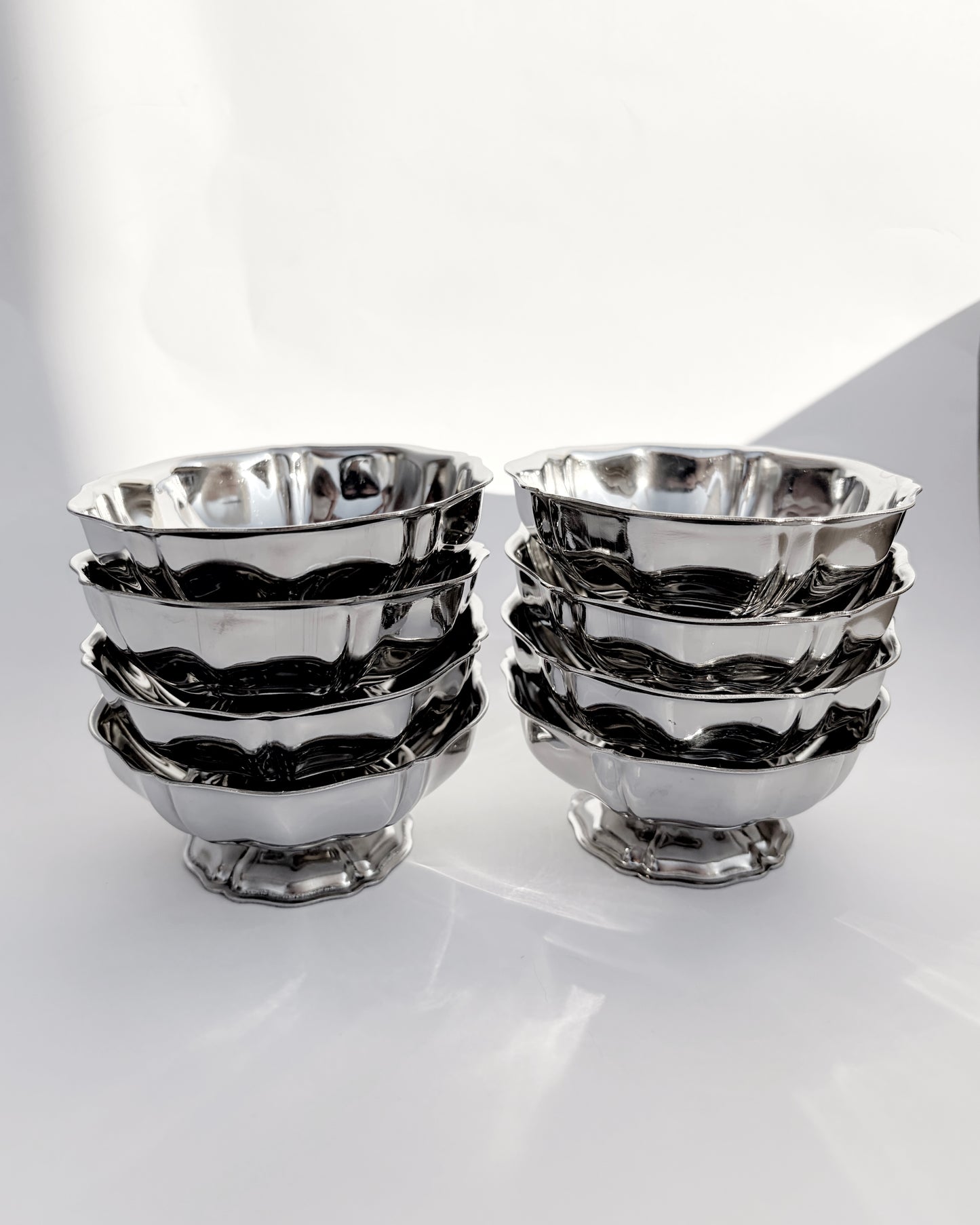 Vintage 1970s Stainless Steel Dessert Cups - Set of 4 or 8
