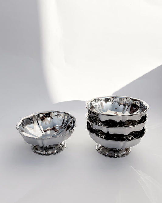 Vintage 1970s Stainless Steel Dessert Cups - Set of 4 or 8