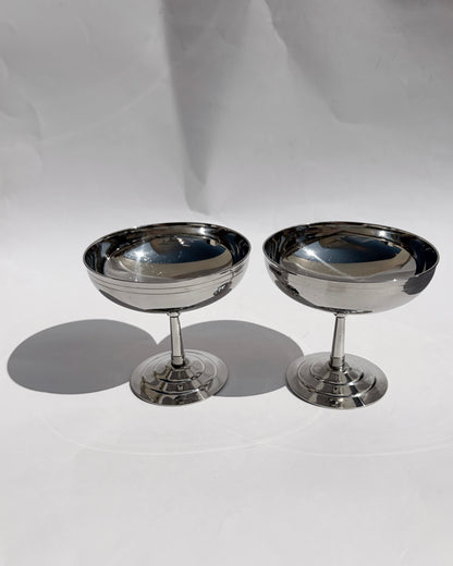 Vintage 1970s Létang Rémy Dessert Coupes – Set of 2