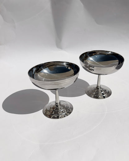 Vintage 1970s Létang Rémy Dessert Coupes – Set of 2