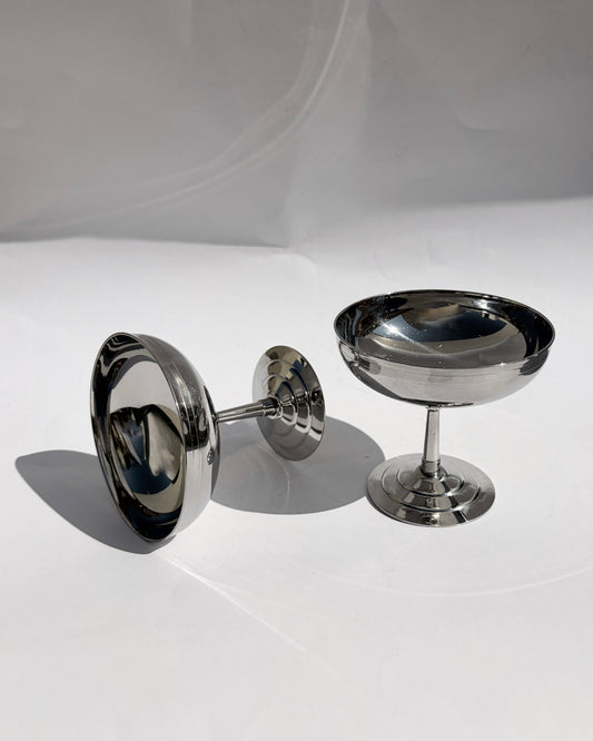 Vintage 1970s Létang Rémy Dessert Coupes – Set of 2