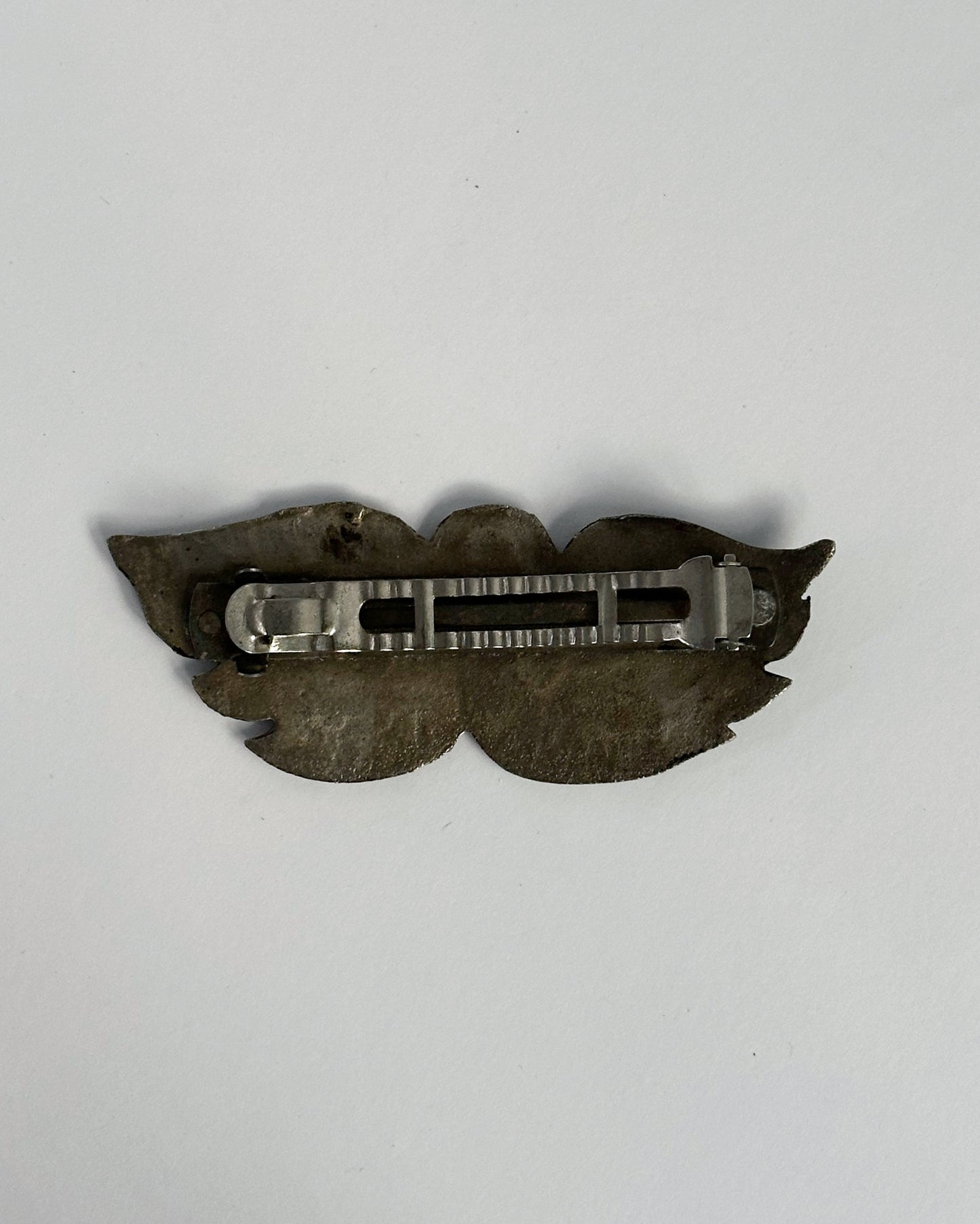 Vintage 1970s Swan Metal Hair Clip