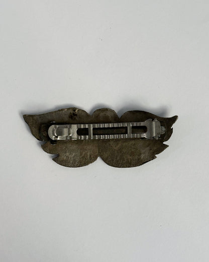 Vintage 1970s Swan Metal Hair Clip