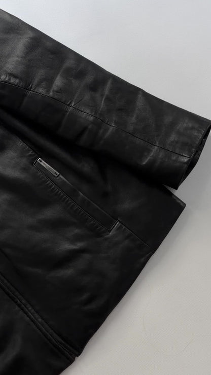 Vintage Pierre Cardin Black Leather Jacket
