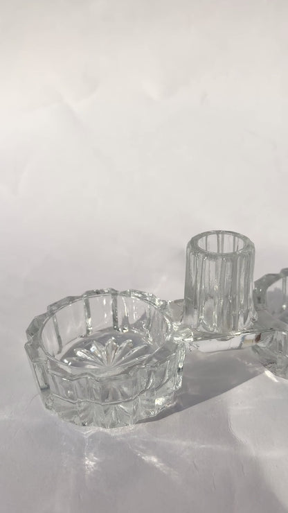 Vintage Crystal Salt, Pepper & Toothpick Set