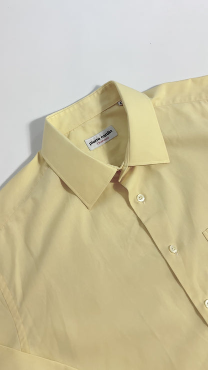 90s Pierre Cardin Butter Yellow Shirt