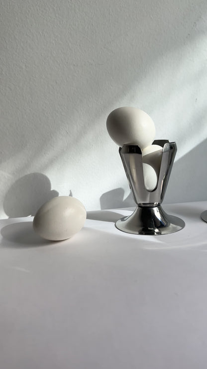 Vintage Stainless Steel Egg Cups - Set of 2