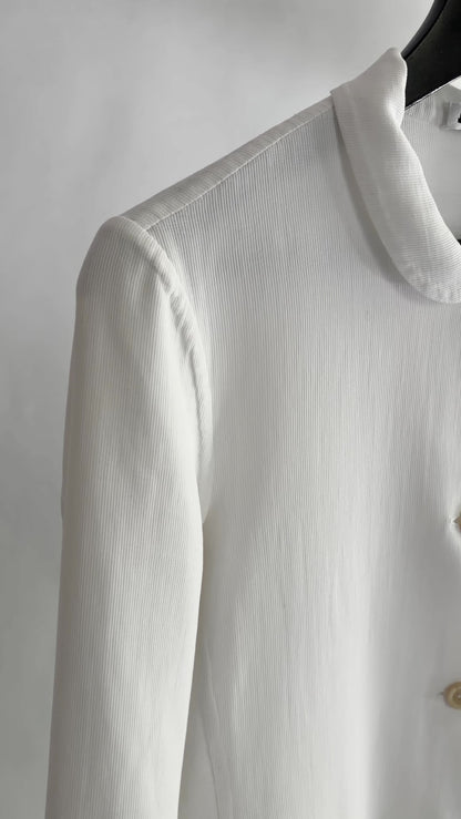 Jil Sander 2000s White Cotton Coat Dress