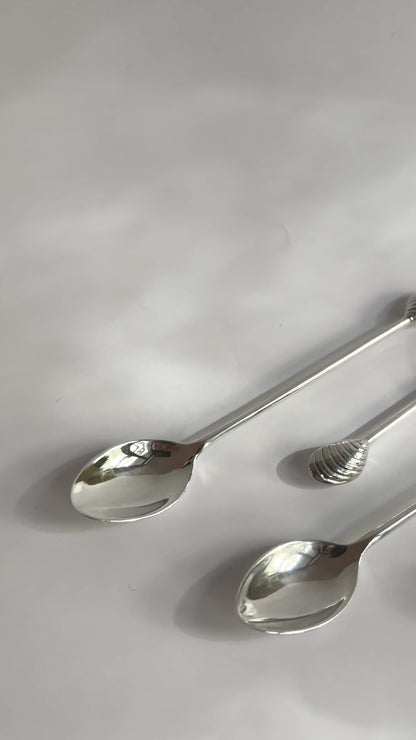 Vintage Silver Plated Shell Flatware Set of 4