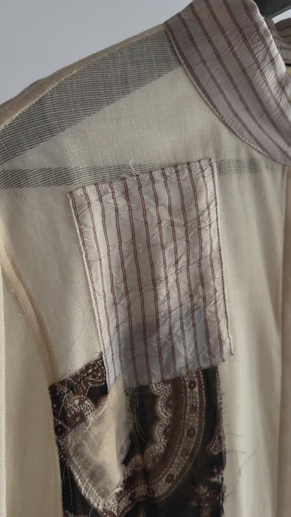Vintage Gauze Patchwork Blouse
