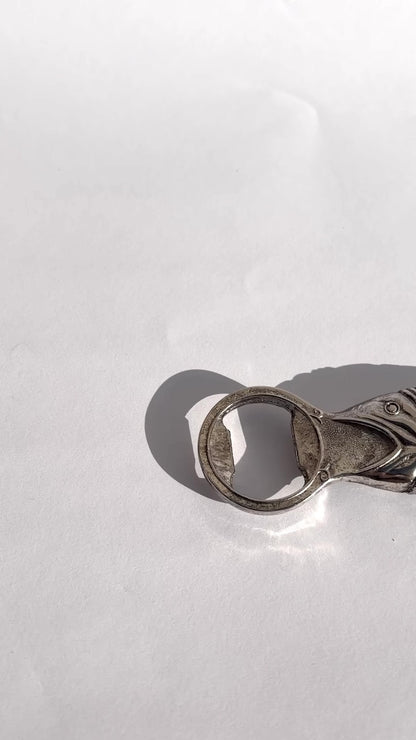 Vintage 1960s Fish-Shaped Metal Bottle Opener