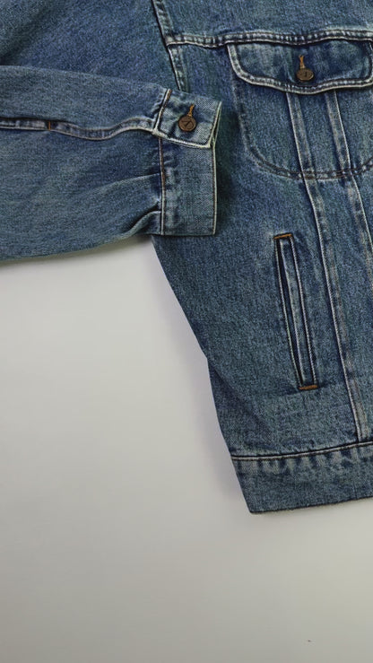 90s Valentino Garavani Denim Jacket - Faded Blue