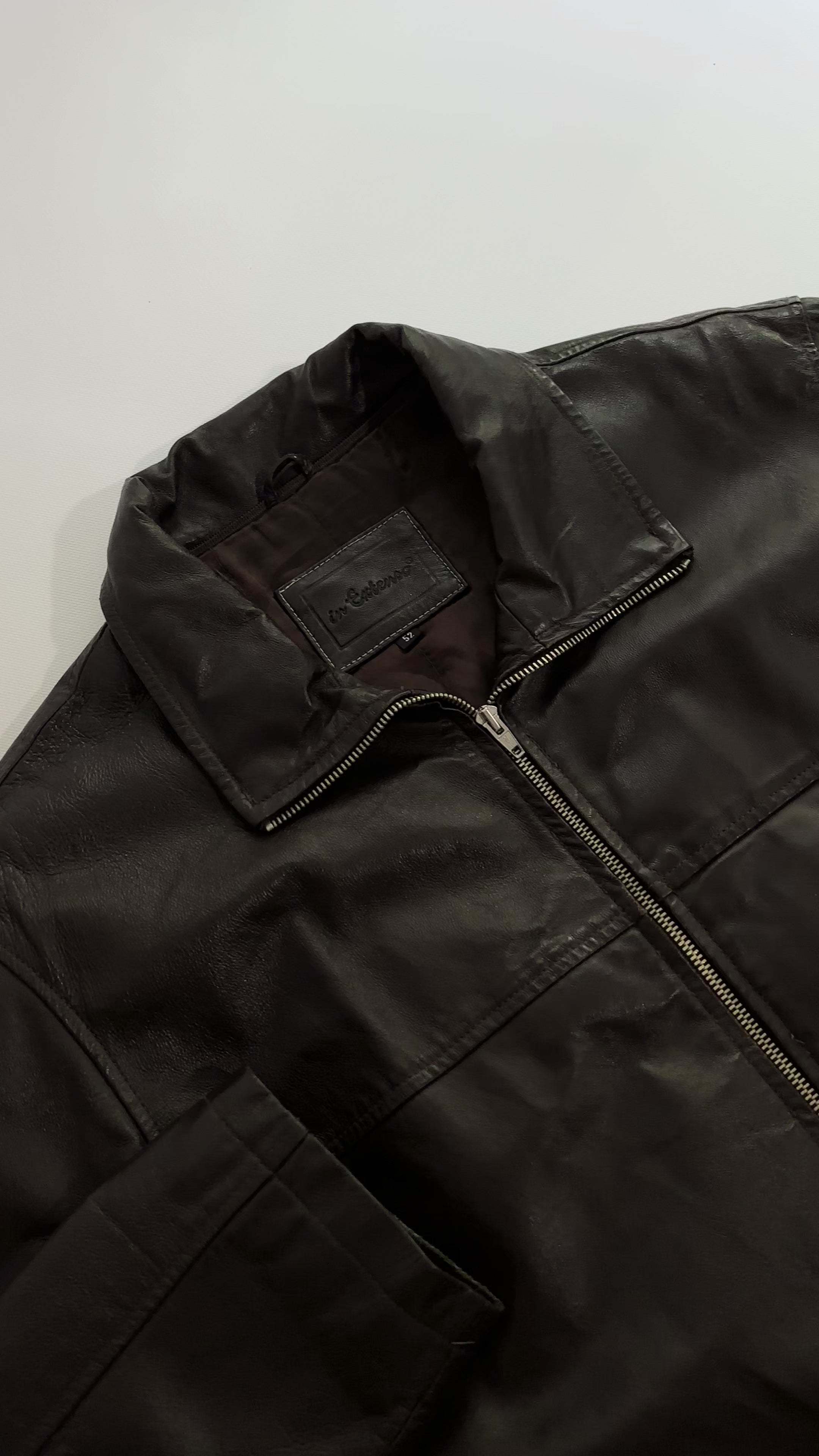 90s luna mattino zip short leatherjacket 【公式通販】