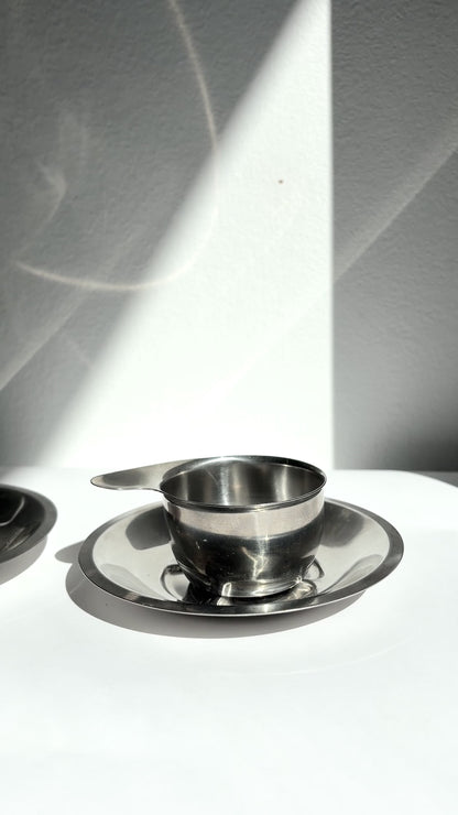 Vintage 1970s BRA Spain Espresso Cups & Saucers – Set of 2, 4, 6