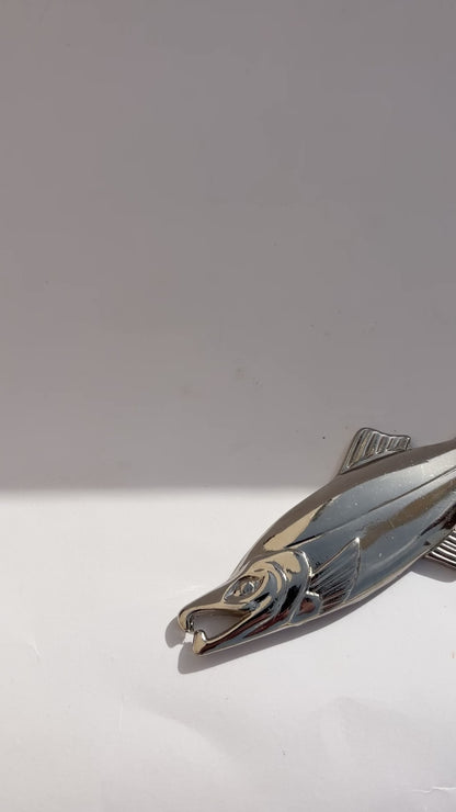 Vintage 1960s Fish-Shaped Metal Bottle Opener