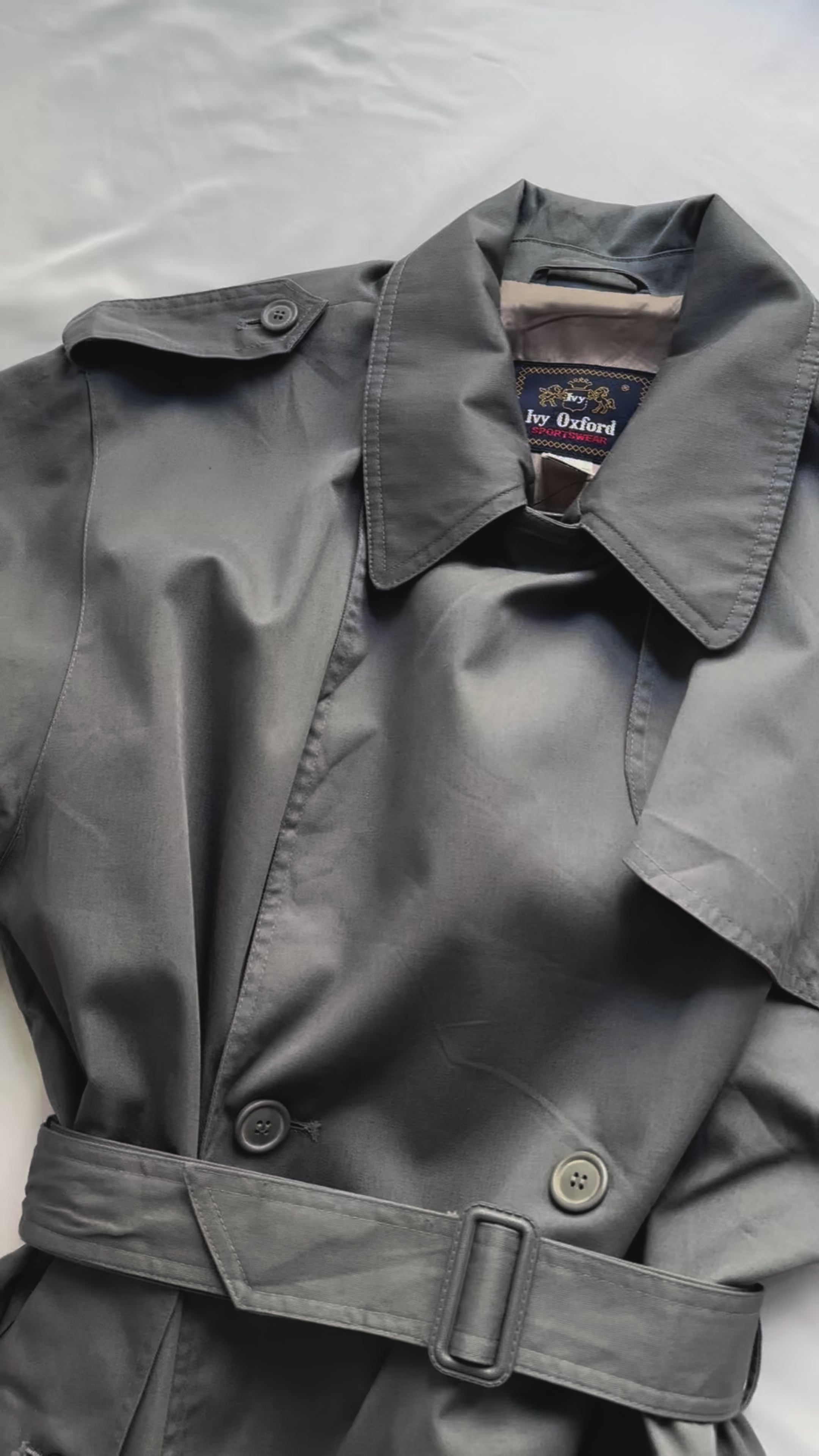 vintage  グレー フーデット ロングコート 90s vintage グレー フーデット ロングコート 90s