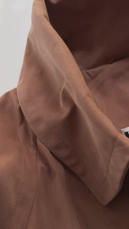 90s Jil Sander Minimalist Peach Trench Coat