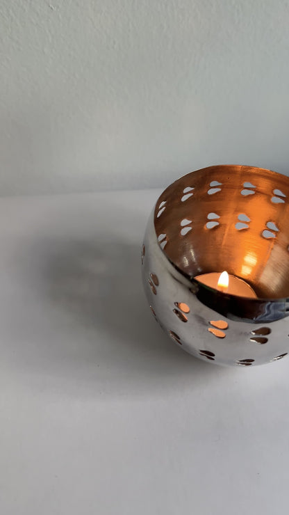 Vintage Mid-Century Silver Plated Candle Holder – “Old Sheffield”