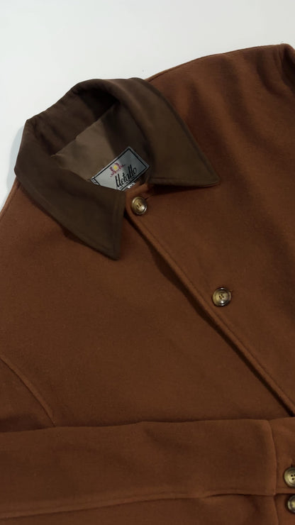 80s Brown Wool Field Jacket