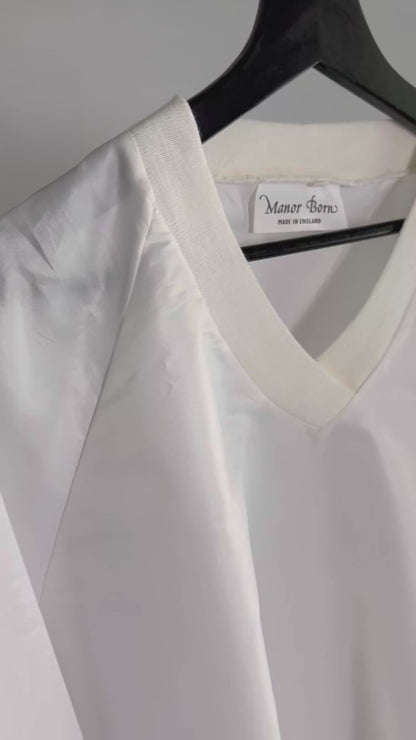 90s White Nylon Sweatshirt