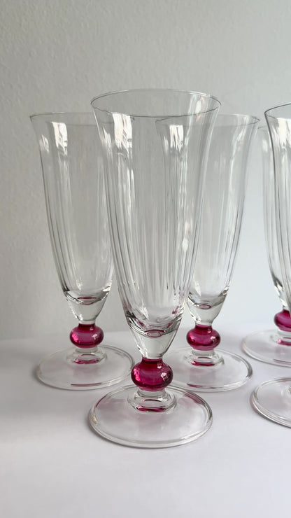 Vintage 1970s Italian Champagne Glasses – Set of 2, 4, 6