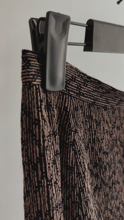 90s Viscose Abstract Midi Skirt