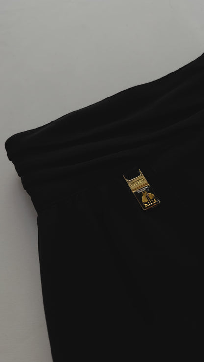 80s Burberry Black Pencil Skirt