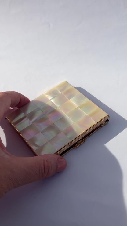 Vintage Mid-Century Mother-of-Pearl Cigarette Case